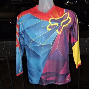 FOX RACING Long Sleeve Race Jersey Size Small